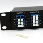 High quality  96 Fibers High Density 19" 1U Rack mount SM MPO-LC Fiber Optic Patch Panel ODF for Data center