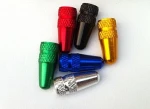 high quality aluminum material bicycle tire Presta valve stems cap,air dust cap,mixed color tyre wheel valve cap