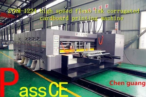 High quality automatic printing slotting die cutting carton machine multi-color