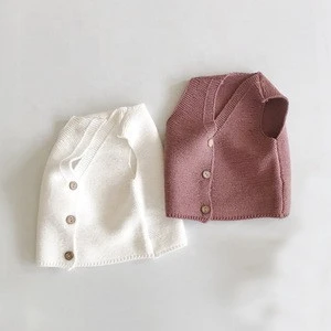 High quality baby vest, children cotton sweater, baby kids sweater wholesale