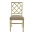 Import High quality chairs hotel wedding furniture cross back metal dining chair with cushion from China