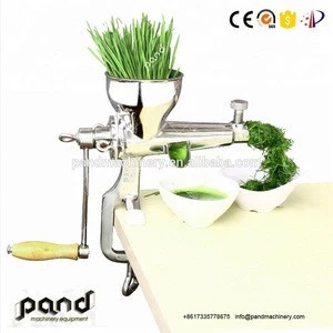 High quality Convenient Mini Stainless Steel Hand Juicer manual vegetable wheatgrass juicer for homeuse
