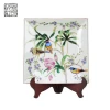 High quality custom collectible home decor ceramic decoration vintage porcelain plate decorative ceramic plate