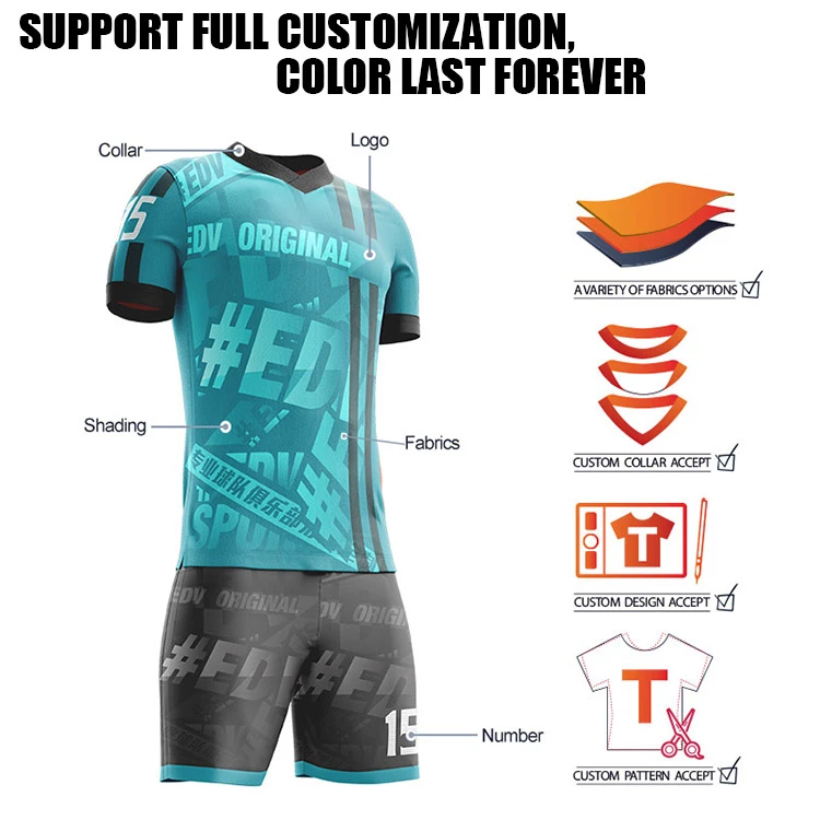 High quality custom design soccer wear