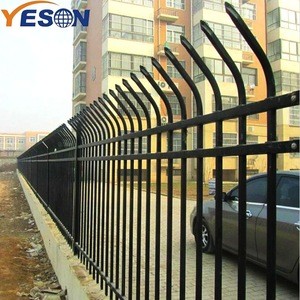 High Quality fencing material faux curved wrought iron fence panels