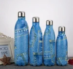 High quality hot 500 ml double wall stainless steel hot water bottle