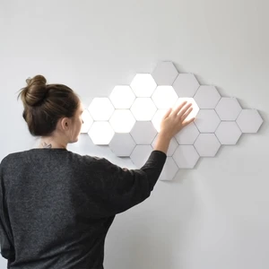 High Quality LED Panel Quantum Hexagonal Lamps Modular Touch Sensitive Lighting Magnetic Creative Decoration Night Wall Lamp