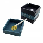 High quality Material Pure silicone 100% ashtray 100g custom Size 10x10x3cm