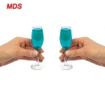 High quality mini champagne shot glass with stem