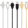 High Quality Multi Function Nylon Braid Mobilephone Charging 3 in1 USB Cable