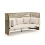 High Quality Round Rattan sofa, Outdoor Garden Wicker Sofa