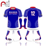 High Quality Rugby Jerseys Blue Rugby Wear Low Price Rugby Jersey And Shorts With Socks Wholesale
