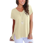 High Quality Soft 5%Polyester+95%Cotton Women Blank T Shirt