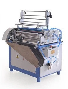 High speed hot melt paper tube labeling machine for composite can