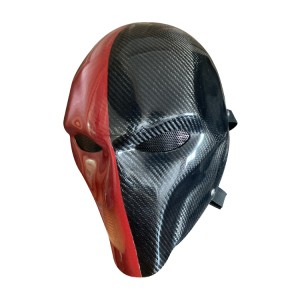 High Strength Carbon Fiber Full Face Mask Halloween Mask Black Party Mask