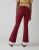 Import High waist pants trousers women  with a zip fly and a flared cut from the knee down from China