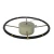 Import Home decorative Mechanical aluminum fashion round wall clock from China