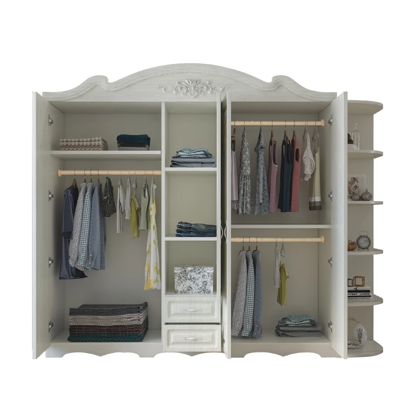 home furniture simple design MDF  bedroom armoire wardrobe