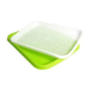 Home Kitchen DIY Bean Sprouts Culture Plastic Tray 3 Colors Hydroponics Seed Tray