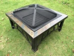 Home Patio outdoor warming slate surround garden BBQ ceramic fire pit