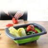 Home Silicone Collapsible Over the Sink Colander Retractable Strainer Baskets Kitchen colander