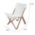 Import HOMFUL Beech Chair Easy Foldable Outdoor Camping Folding Wood Chair White from China
