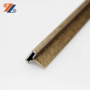 Hongwang Free Sample 1.0mm Decorative Polished Stainless Steel Tile Trims for Wall Decoration