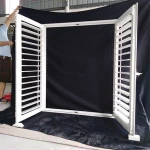 Horizontal Open Aluminum Fixed Plantation Window Shutter Blind