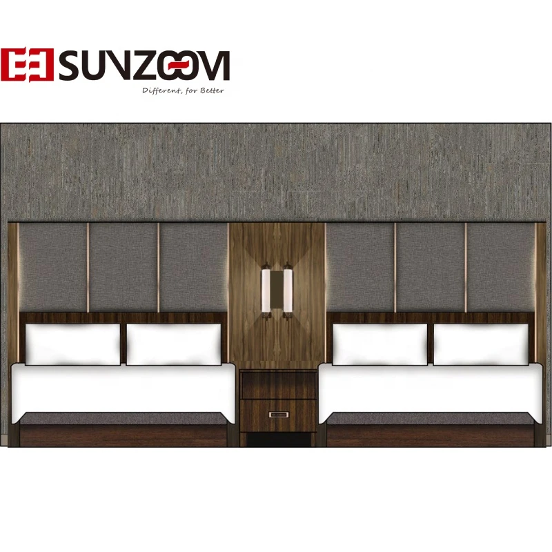 hospitality hilton decorative hotel lobby high end quality hotel headboards double hotel bedroom furniture