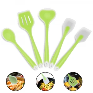 Hot cheap wholesale 5 PCS cooking tools silicone cookware set