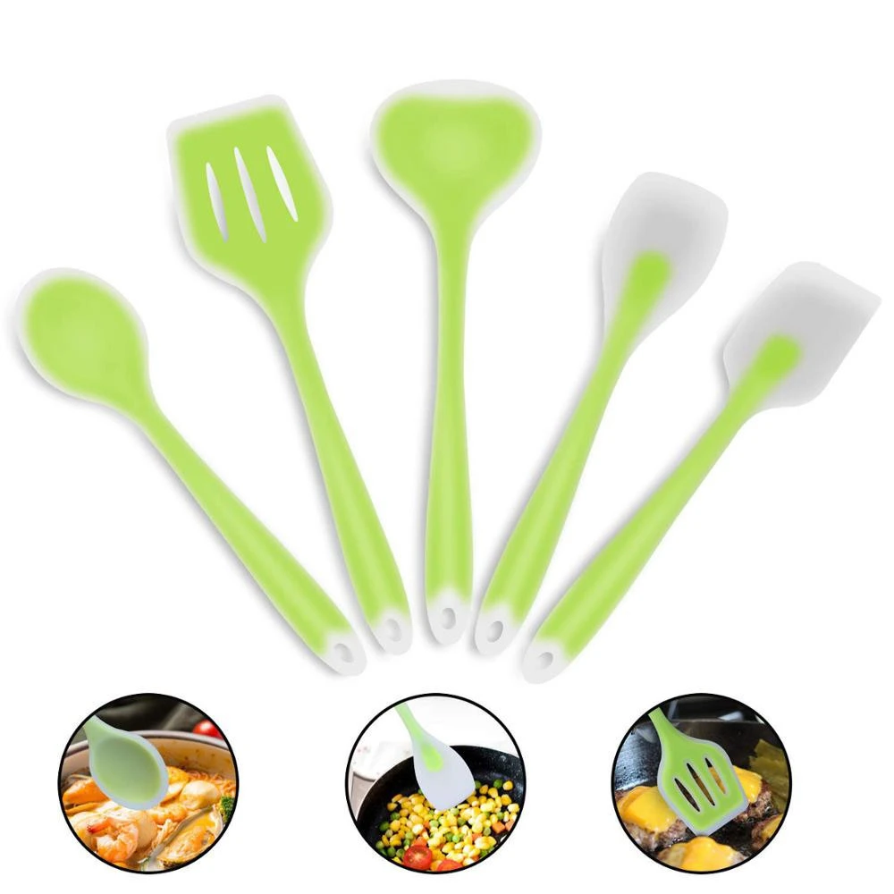 Hot cheap wholesale 5 PCS cooking tools silicone cookware set
