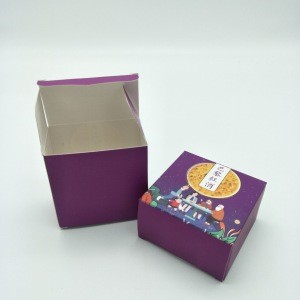 hot sale custom paperboard small packaging box for single mooncake