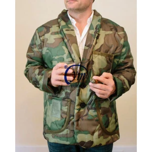 Hot Sale Customized Loose and Soft Jacket Military Tactical Smoking Woobie Robe