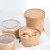 Import Hot sale disposable take away paper bowl  42oz 1300ml with PP white lid from China
