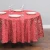 Import Hot Sale Embroidery Jacquard custom size  damask 90 round table cloth from China