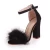 Import Hot sale lady luxury popular fur leather high heel sandals from China