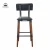Import Hot sale low price restaurant furniture Industrial-Style custom PLYwood veneer PU leather bar chair use for restaurant or bar from China