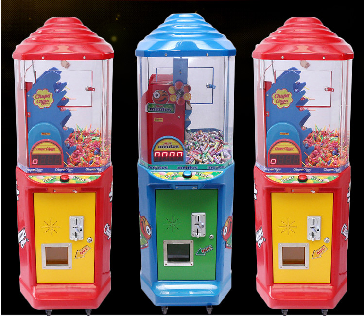  Hot Sale manufacturer lollipop game machine kids coin operated vending machine for sale