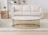 Hot sale metal marble top coffee table round white coffee table side table sets