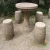 Import Hot sale natural patio decorative basalt furniture bench and chair from China