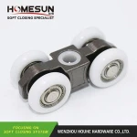 Hot Sale Wooden Door pulley wheels Furniture Sliding Top Hanger Roller
