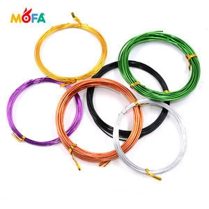 Hot Sell DIY Fashion  craft aluminum wire for polymer clay dolls blue color aluminum wire
