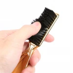 Hot Sell gold Electroplate Plastic Wide Tooth Comb Gold Plating Hair Brush