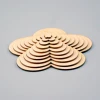 Hot sell scrapbooking style decorative flower laser cut wood shapes