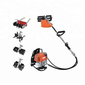 Hot selling Backpack 43cc brush cutter with cultivator tiller head