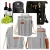 Import Hot Selling Black Cheap Non-Woven Fabric 4 Bottle Wine Carrier Tote Bag Picnic Travel Wine Case Insulated Cooler Bag from China