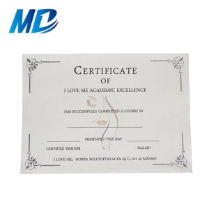 Hot selling cheap price anti-counterfeiting watermark bond paper degree certificate diploma paper