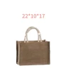 Hot selling  Custom Foldable ReusableJute Shoulder Hand Bag Shopping Shoulder Bags  Large Beach Tote bag