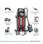 Hot selling cutting-type septic tank pumping manure small household sewage pump 220V submersible pump sewage pumps