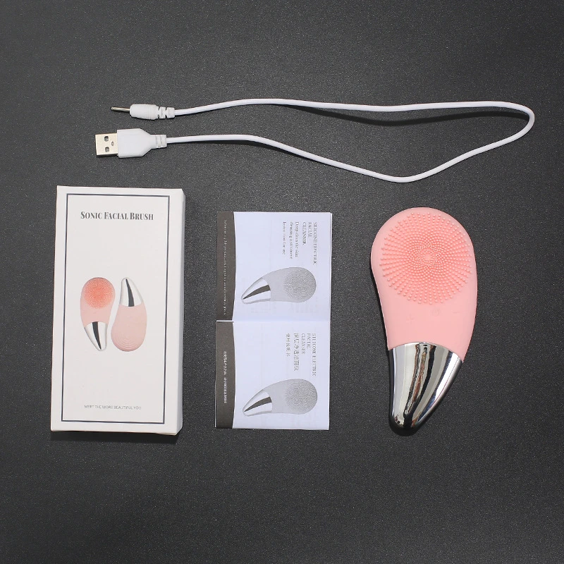 Hot Selling Electric Facial Sonic Cleansing Deeply Cleaning Face Wash vibration silicone Facial brush